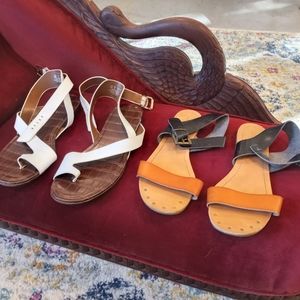 2 pairs of sandals size 9